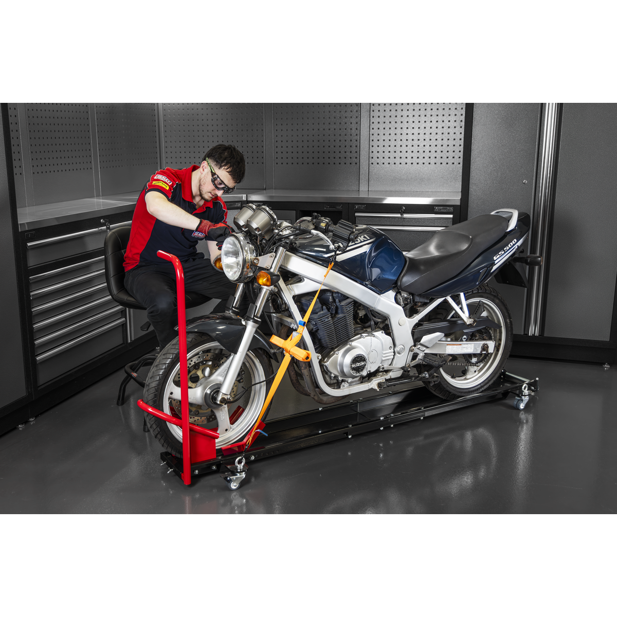 Sealey MS063V Motorcycle Upright Clamp Type Dolly