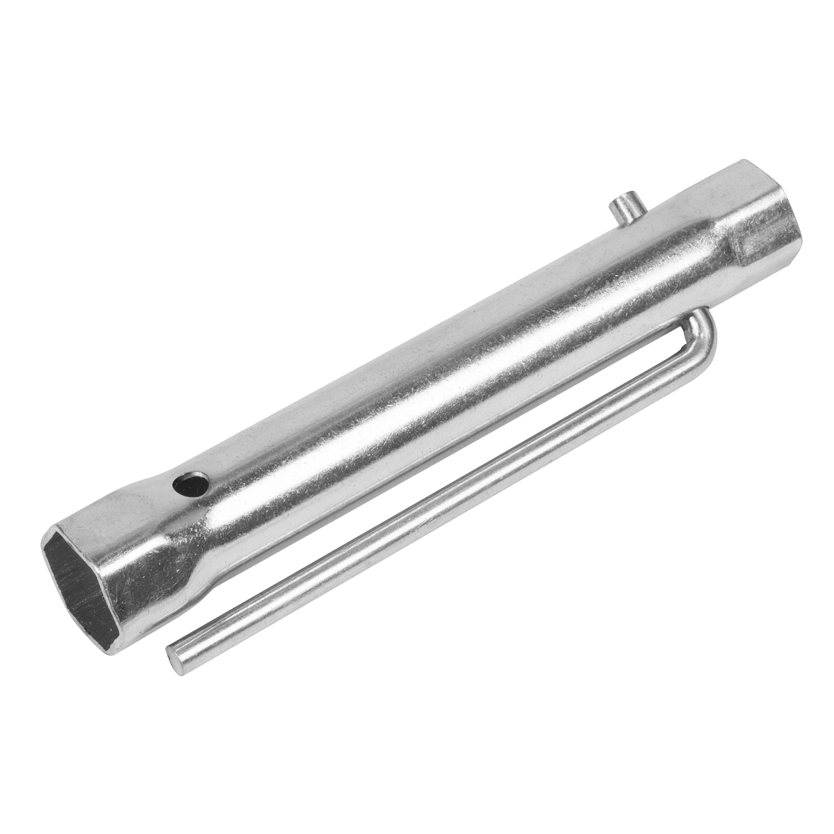 Sealey MS158 Long Reach Double End Spark Plug Box Spanner with L-Bar 17/21mm
