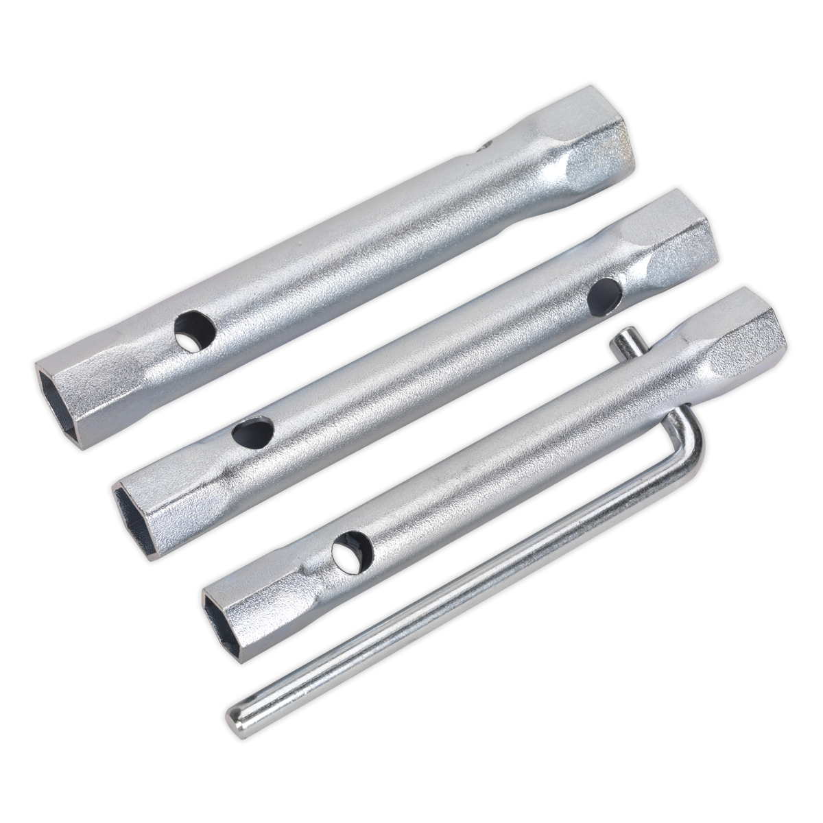 Sealey MS165 Long Reach Double End Spark Plug Box Spanner Set 3pc