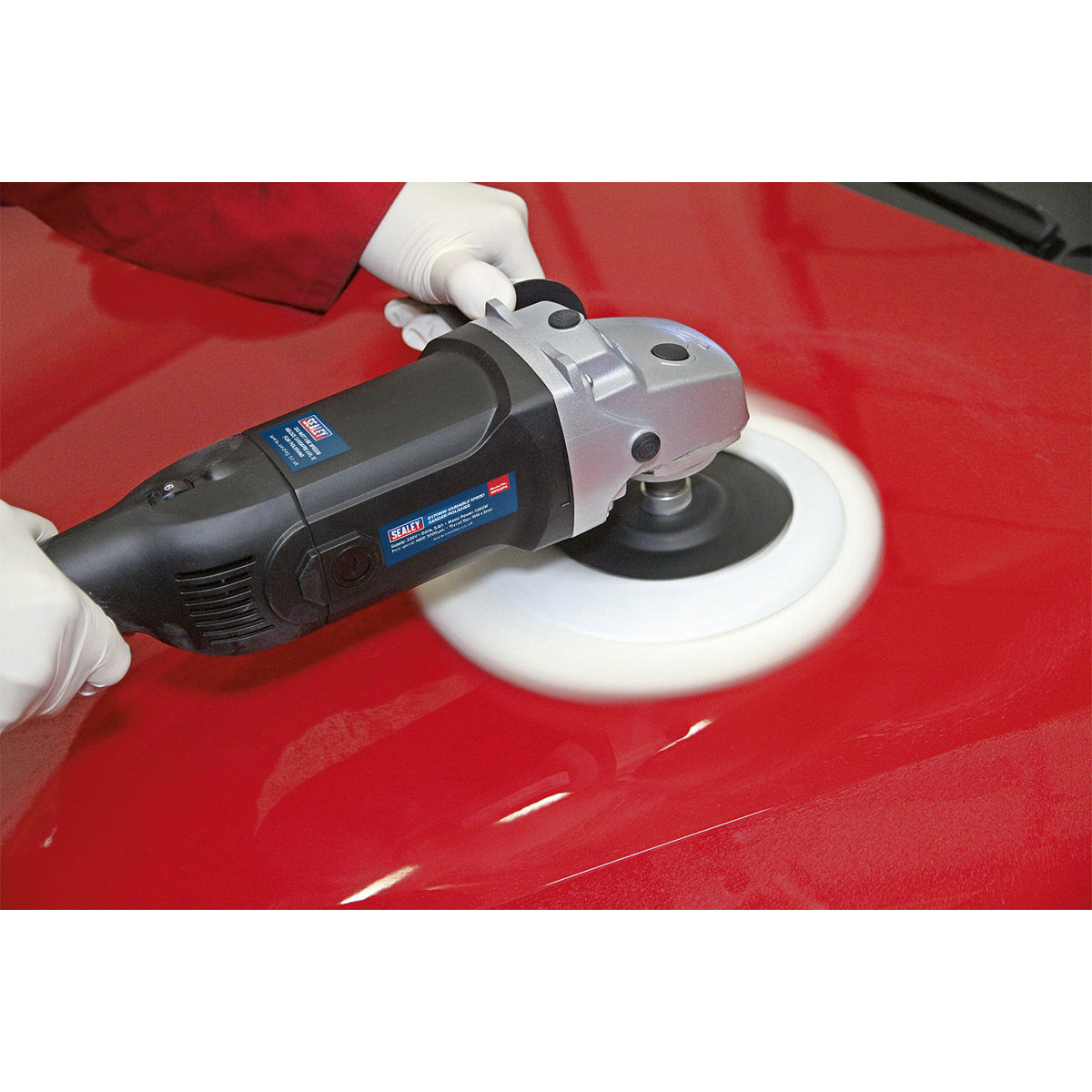 Sealey MS900PS 170mm Rotary Variable Speed Sander/Polisher 1300W/230V