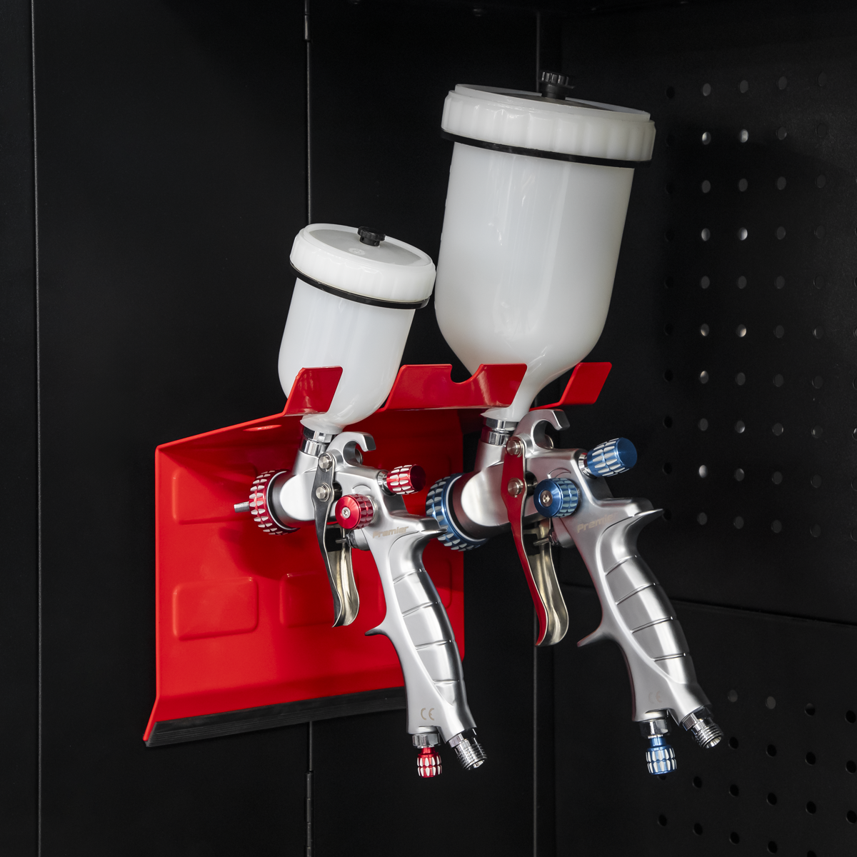 Sealey MSH03 Magnetic Spray Gun Holder 2 Gun Capacity