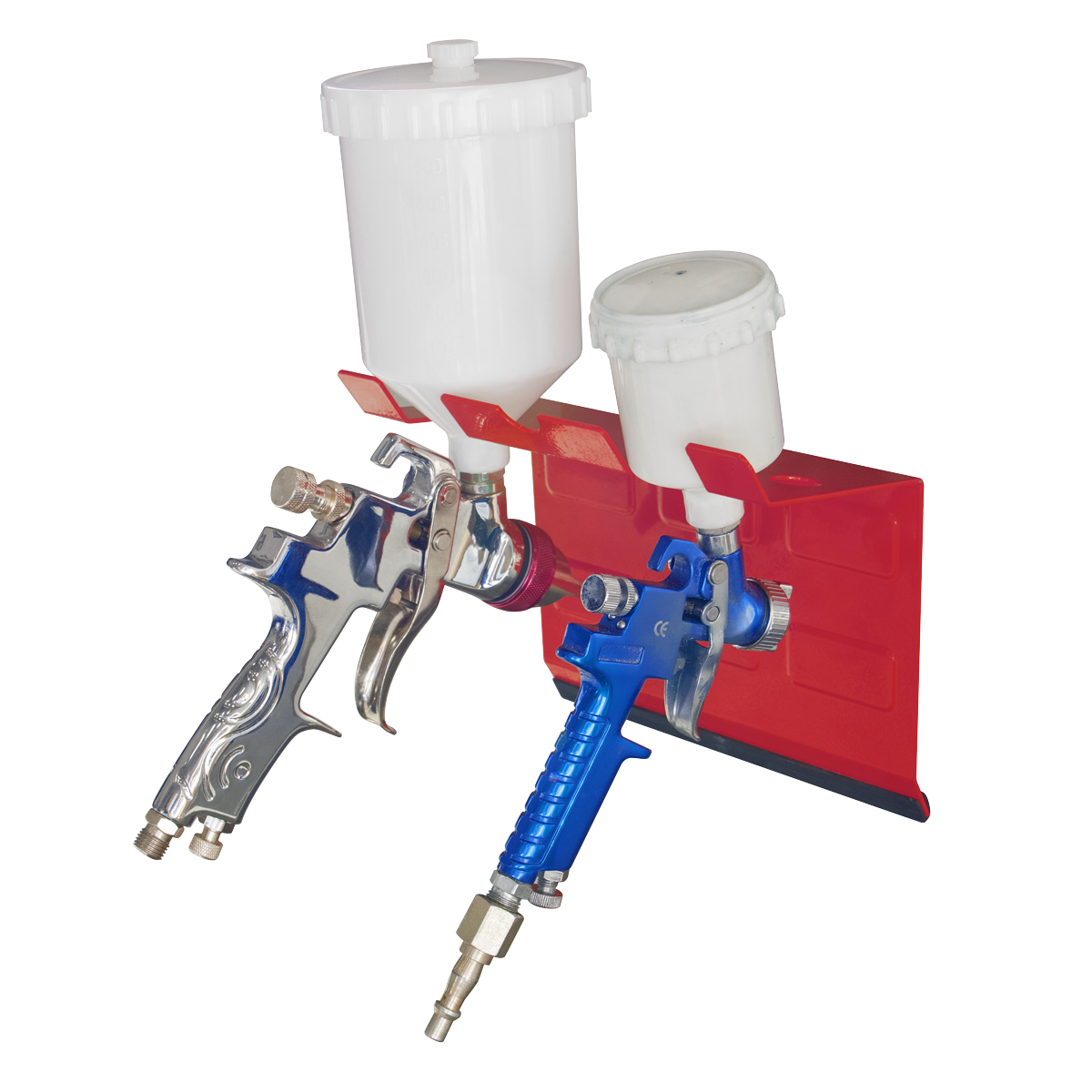 Sealey MSH03 Magnetic Spray Gun Holder 2 Gun Capacity