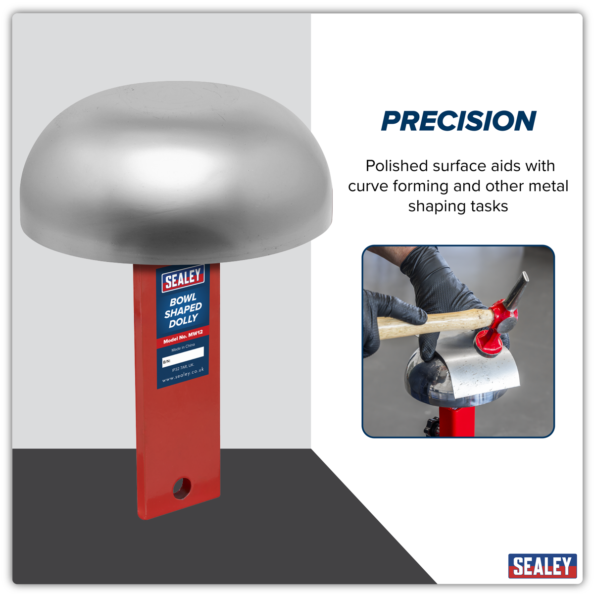 Sealey MW12 Bowl Shaped Dolly for Bodywork Metal Forming