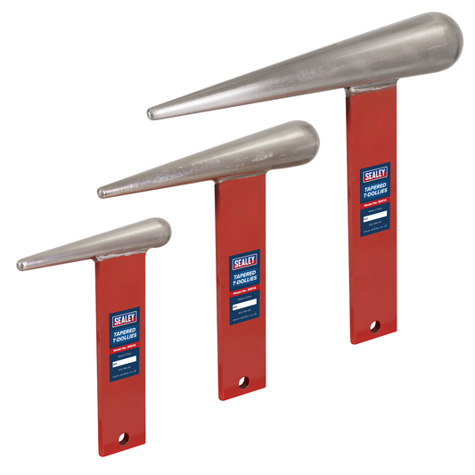 Sealey MW14 Tapered T-Dollies for Sheet Metal Forming