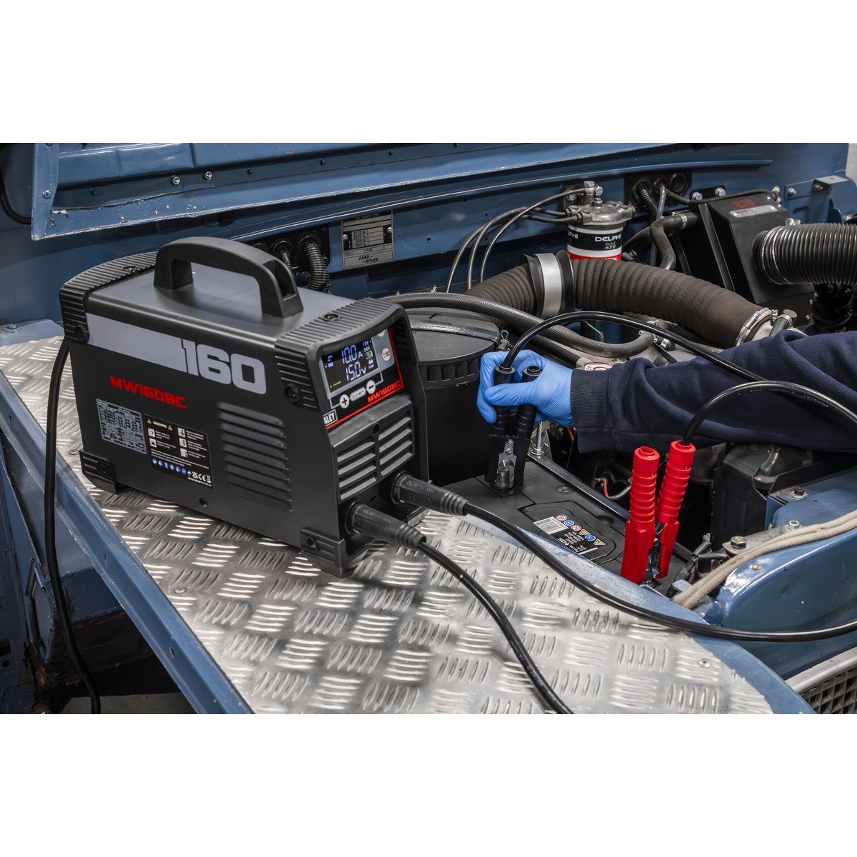 Sealey MW160BC MMA/ARC Inverter Welder 160A & Battery Charger/Starter 200A 230V