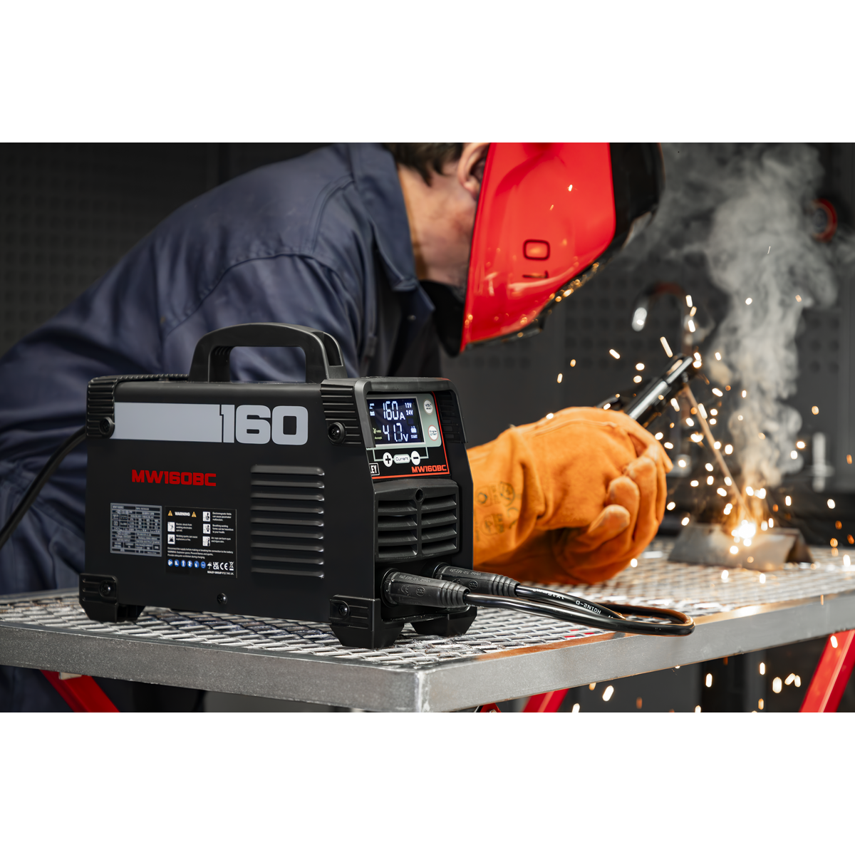 Sealey MW160BC MMA/ARC Inverter Welder 160A & Battery Charger/Starter 200A 230V