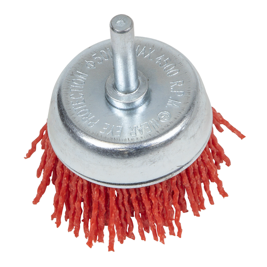 Sealey NFB50 Nylon Filament Cup Brush 50mm with 6mm Shaft