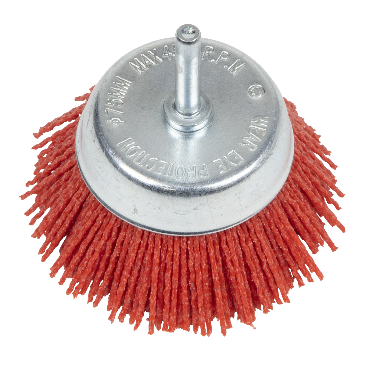 Sealey NFB75 75mm Nylon Filament Cup Brush with 6mm Shaft