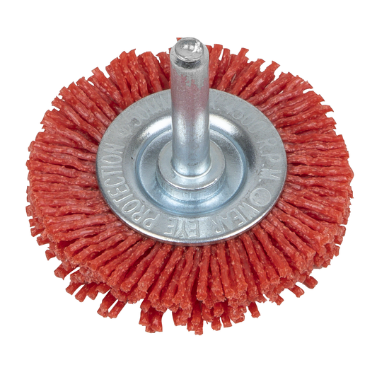 Sealey NFBC50 50mm Nylon Filament Circular Brush with 6mm Shaft