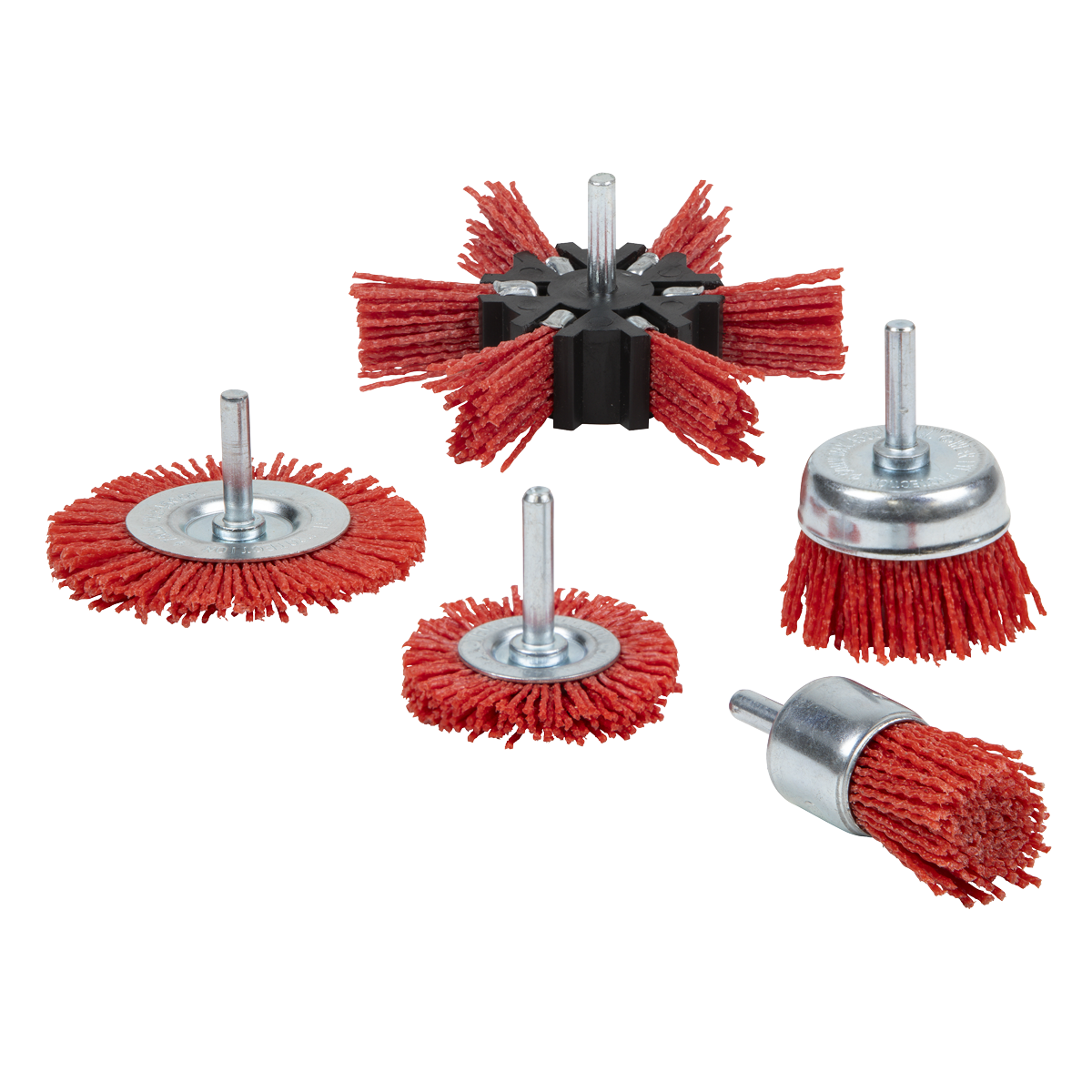 Sealey NFBS05 Nylon Filament 5pc Brush Set