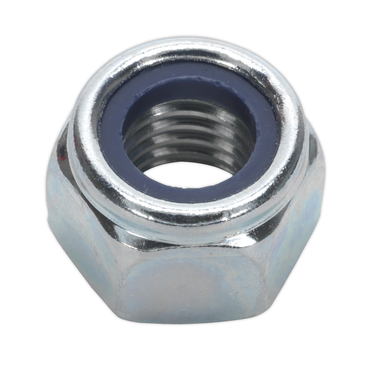 Sealey NLN12 Zinc Plated Nylon Locknut M12, DIN 982 - Pack of 25