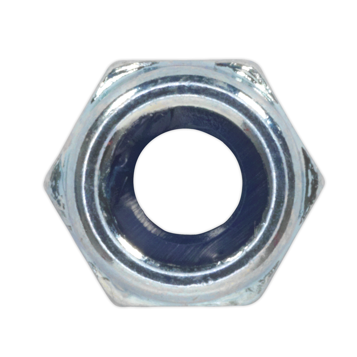 Sealey NLN5 Zinc Plated Nylon Locknut M5, DIN 982 - Pack of 100