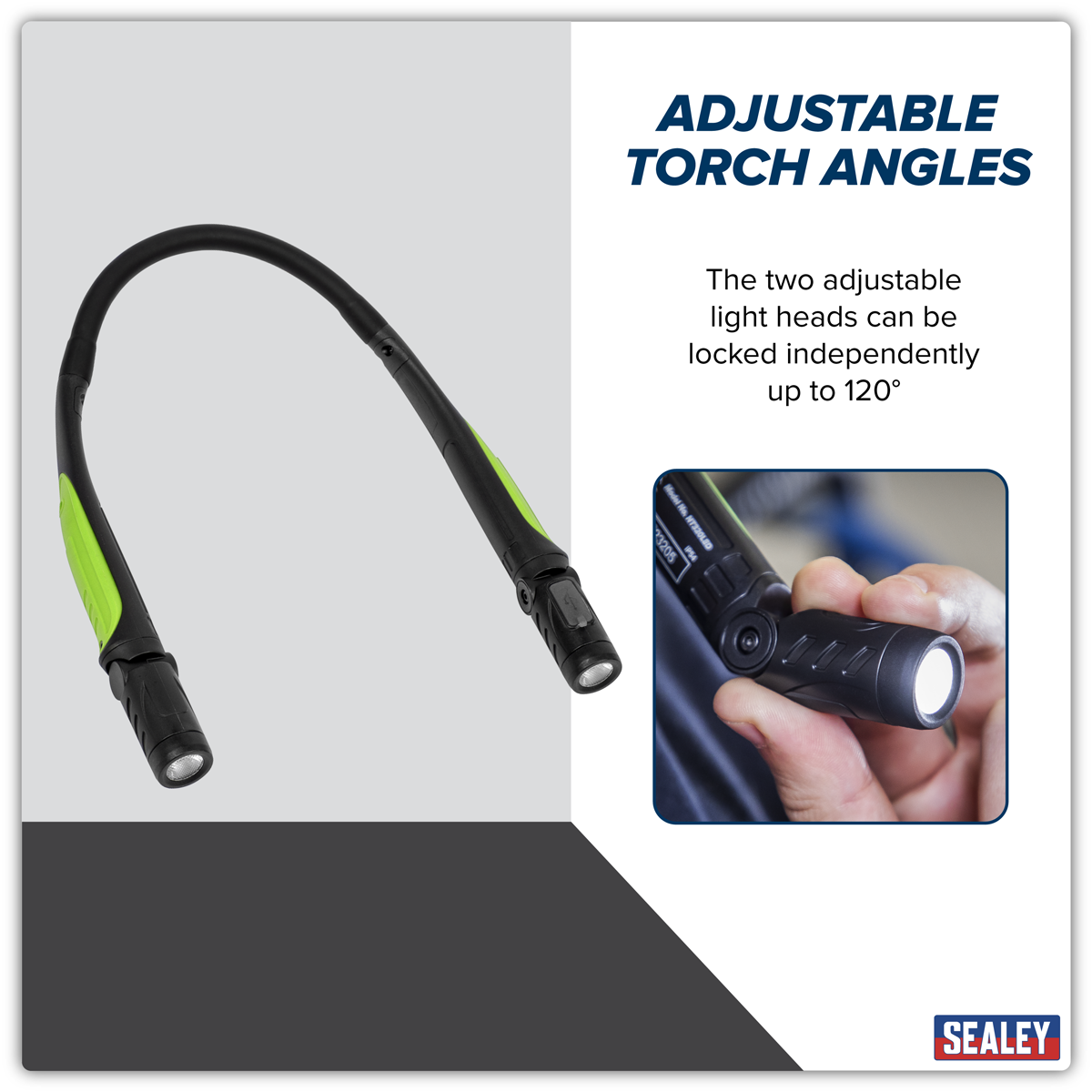 Sealey NT320LED Rechargeable Neck Torch 3W SMD LED