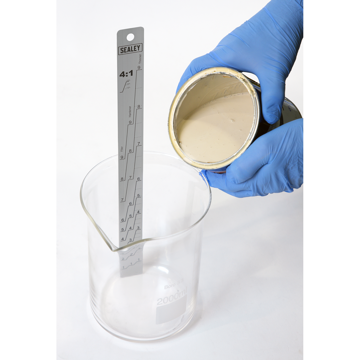 Sealey PA04 Aluminium Paint Measuring Stick 2:1/4:1