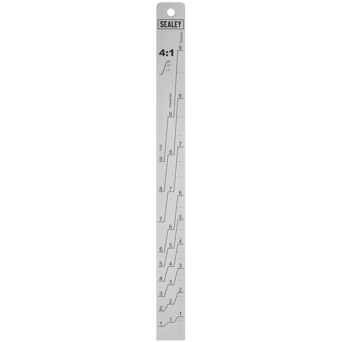 Sealey PA04 Aluminium Paint Measuring Stick 2:1/4:1