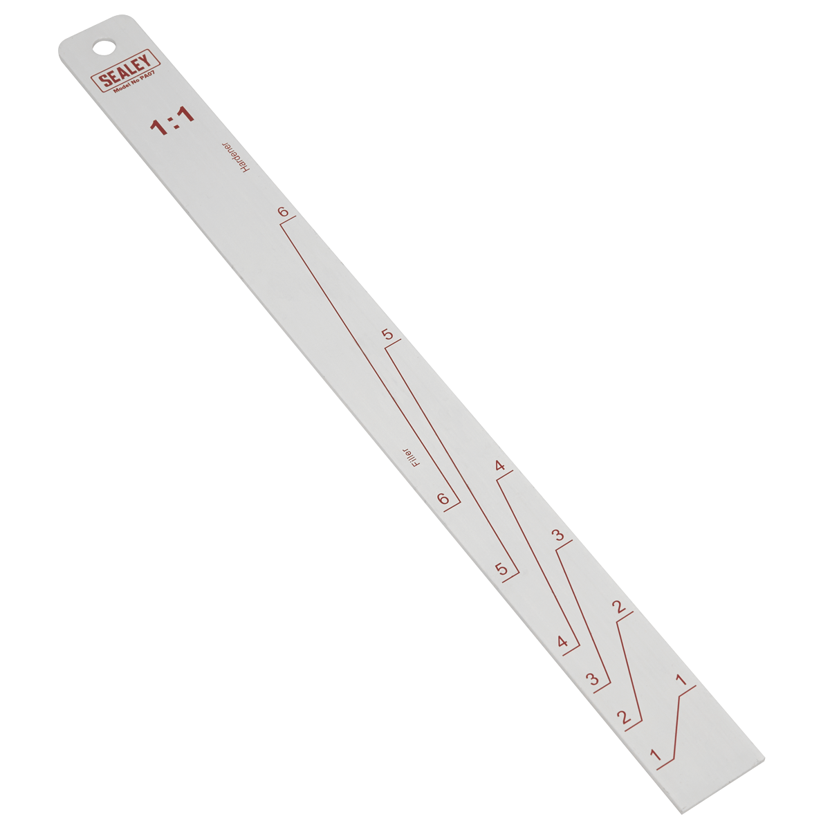 Sealey PA07 Aluminium Paint Measuring Stick 1:1/3:1
