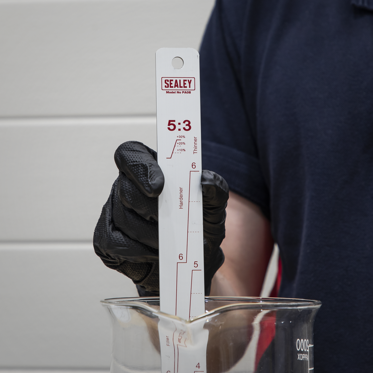 Sealey PA08 Aluminium Paint Measuring Stick 5:1/5:3