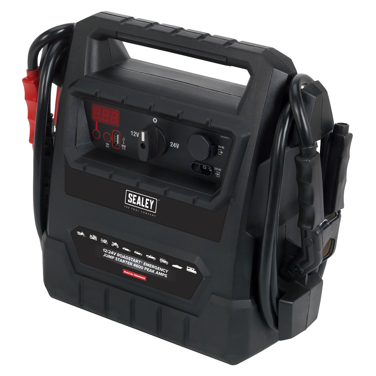 Sealey PBI4424GS 12/24V RoadStart® Emergency Jump Starter 4600 Peak Amps