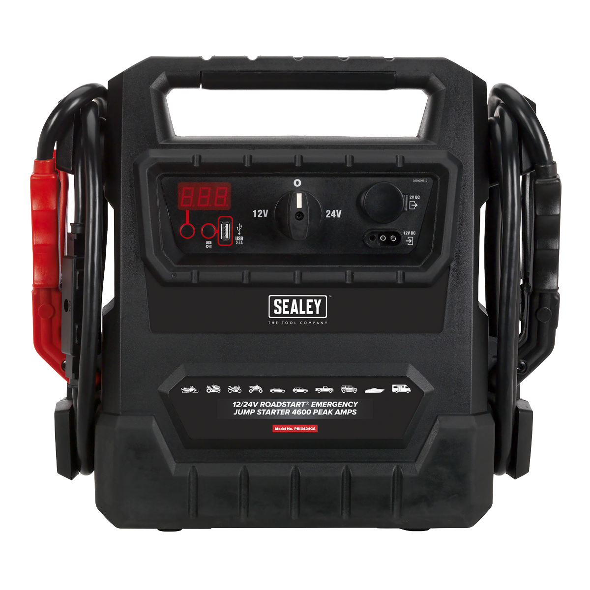 Sealey PBI4424GS 12/24V RoadStart® Emergency Jump Starter 4600 Peak Amps