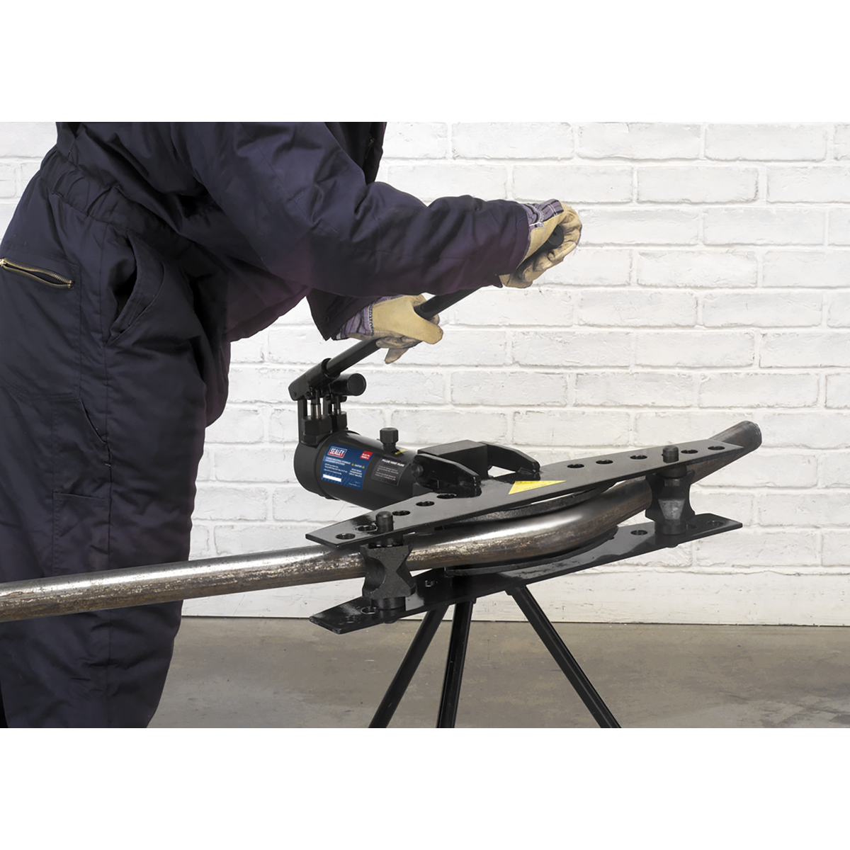 Sealey PBS90 Industrial Hydraulic Pipe Bender with Stand 9 Tonne