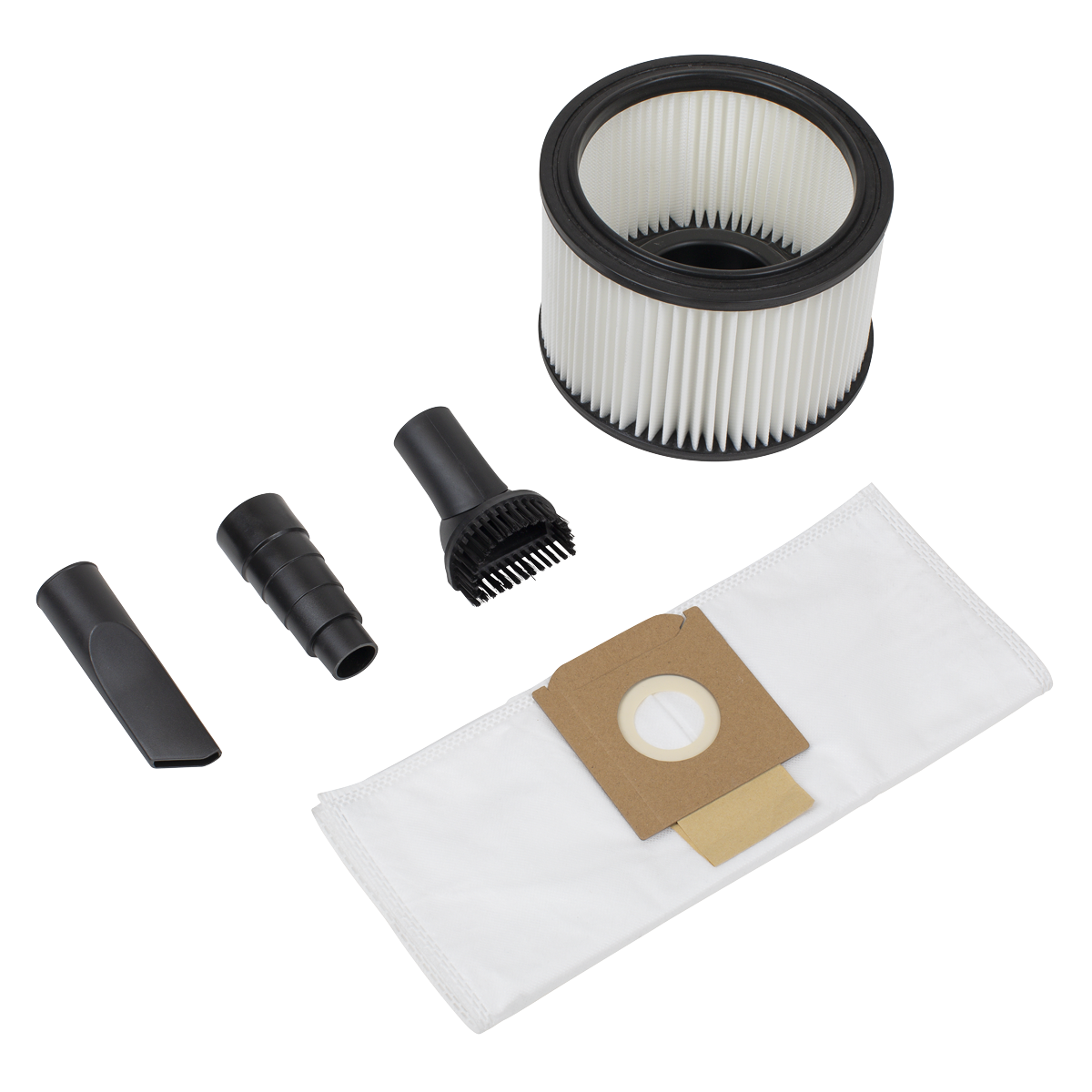 Sealey PC150BV110V BuilderVac® Wet & Dry Vacuum Cleaner 15L Stainless Steel Drum M Class Filtration 110V