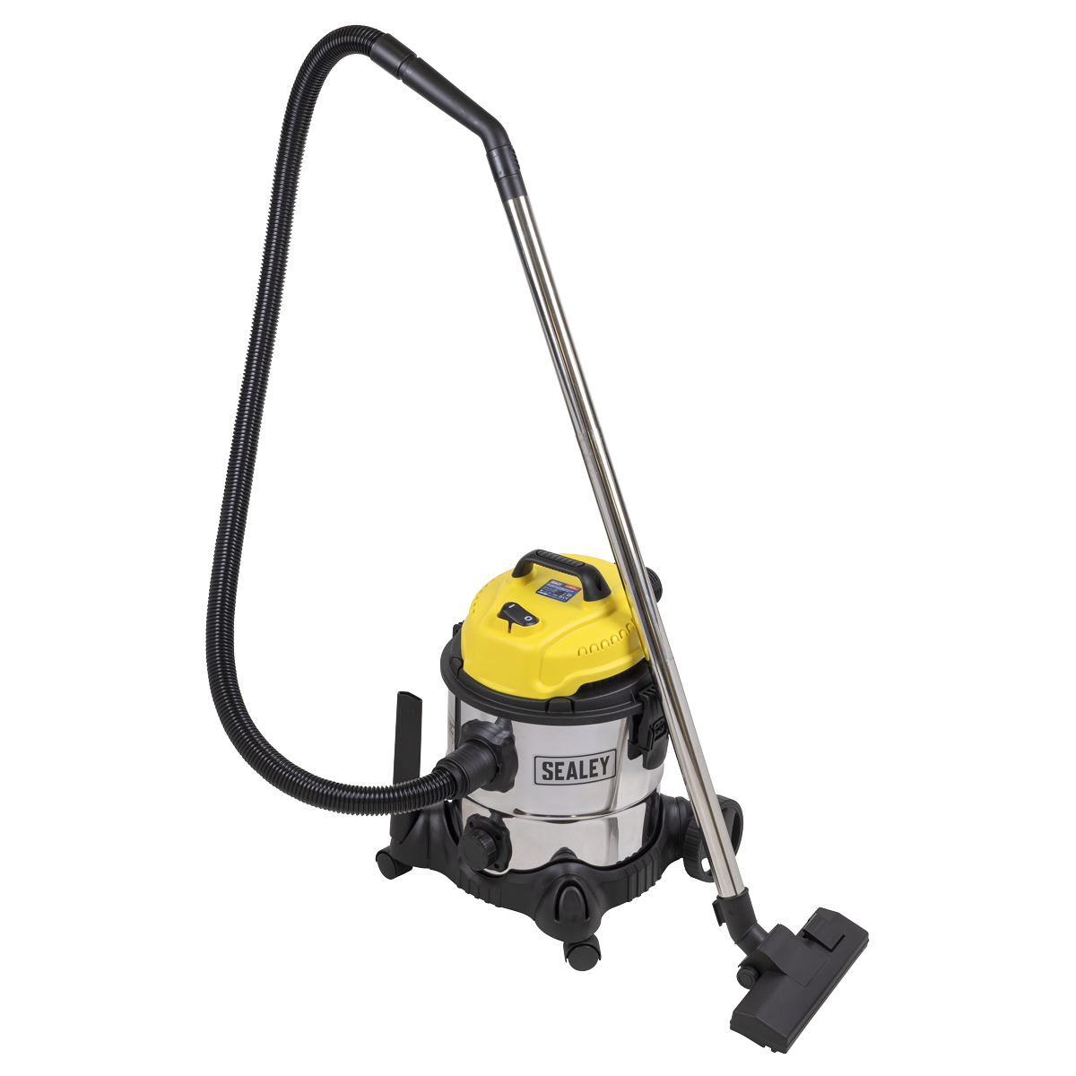 Sealey PC200SD110V 20L Vacuum Cleaner Wet & Dry Stainless Drum 1200W/110V