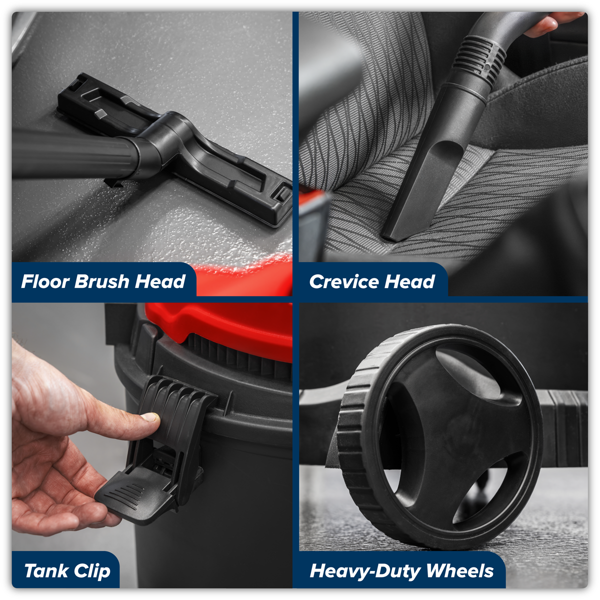 Sealey PC200 20L Vacuum Cleaner Wet & Dry 1250W/230V