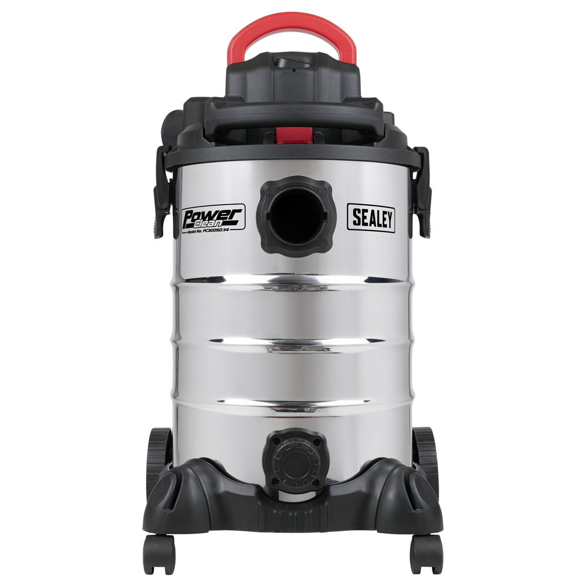 Sealey PC300SD 30L Vacuum Cleaner Wet & Dry with Stainless Steel Drum & Detachable Leaf Blower 1200W/230V