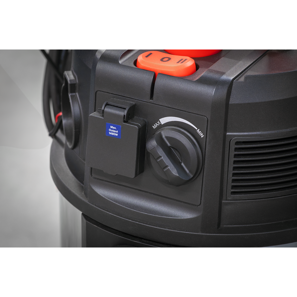 Sealey PC380M M Class Dust-Free Vacuum Cleaner Wet & Dry Stainless Steel Drum 38L 1500W/230V
