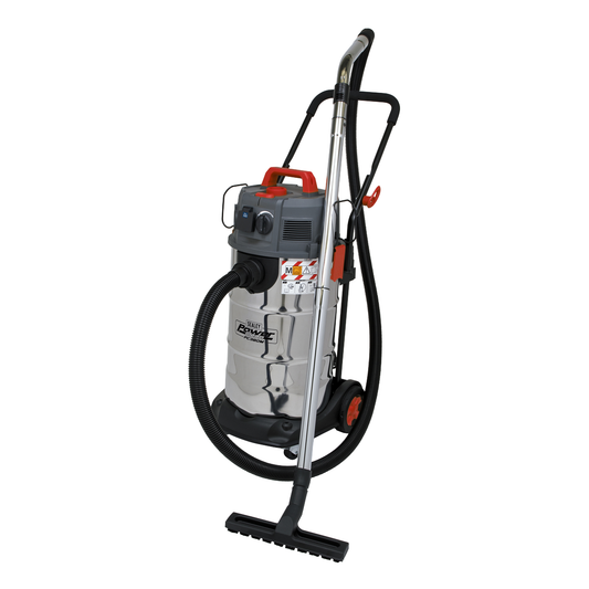 Sealey PC380M M Class Dust-Free Vacuum Cleaner Wet & Dry Stainless Steel Drum 38L 1500W/230V