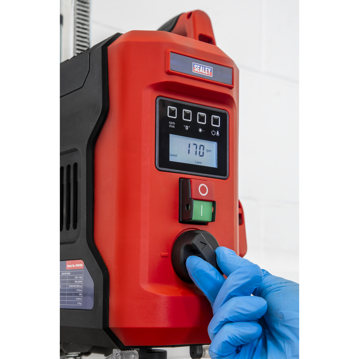 Sealey PDM10B Bench Mounting Pillar Drill with Digital Display & Laser Guide 720W