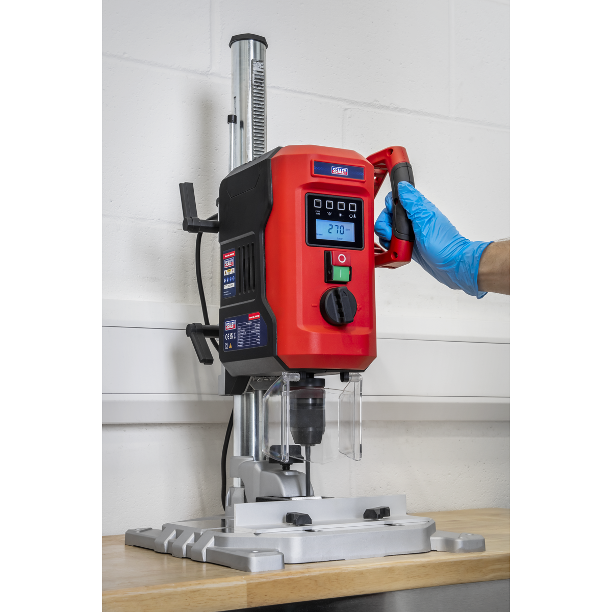 Sealey PDM10B Bench Mounting Pillar Drill with Digital Display & Laser Guide 720W