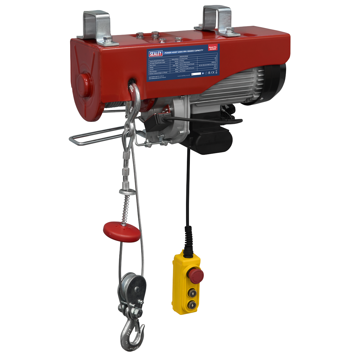 Sealey PH1000 Power Hoist 230V/1ph 1000kg Capacity