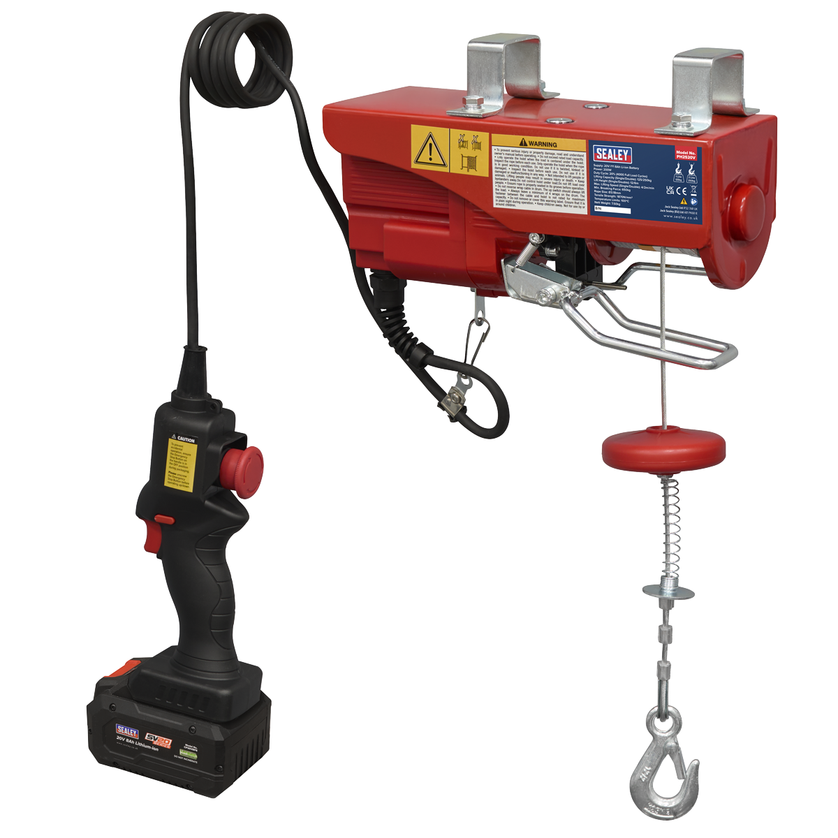 Sealey PH2520V SV20 Series Battery Powered Hoist 20V - Body Only