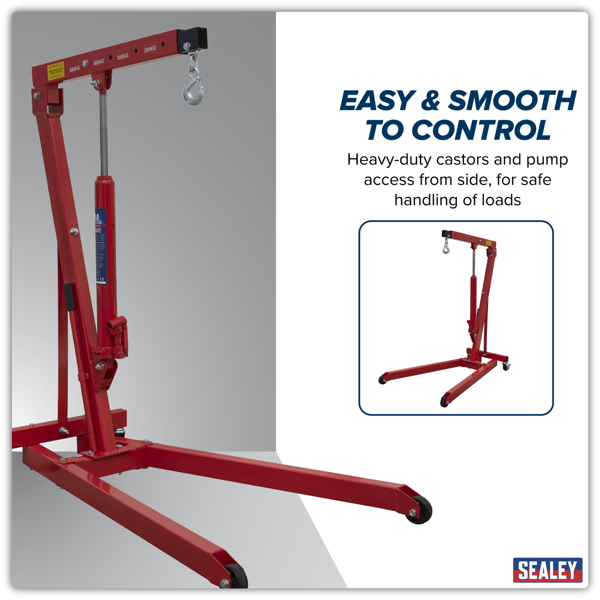 Sealey PH5 Low Profile Engine Crane 0.5 Tonne