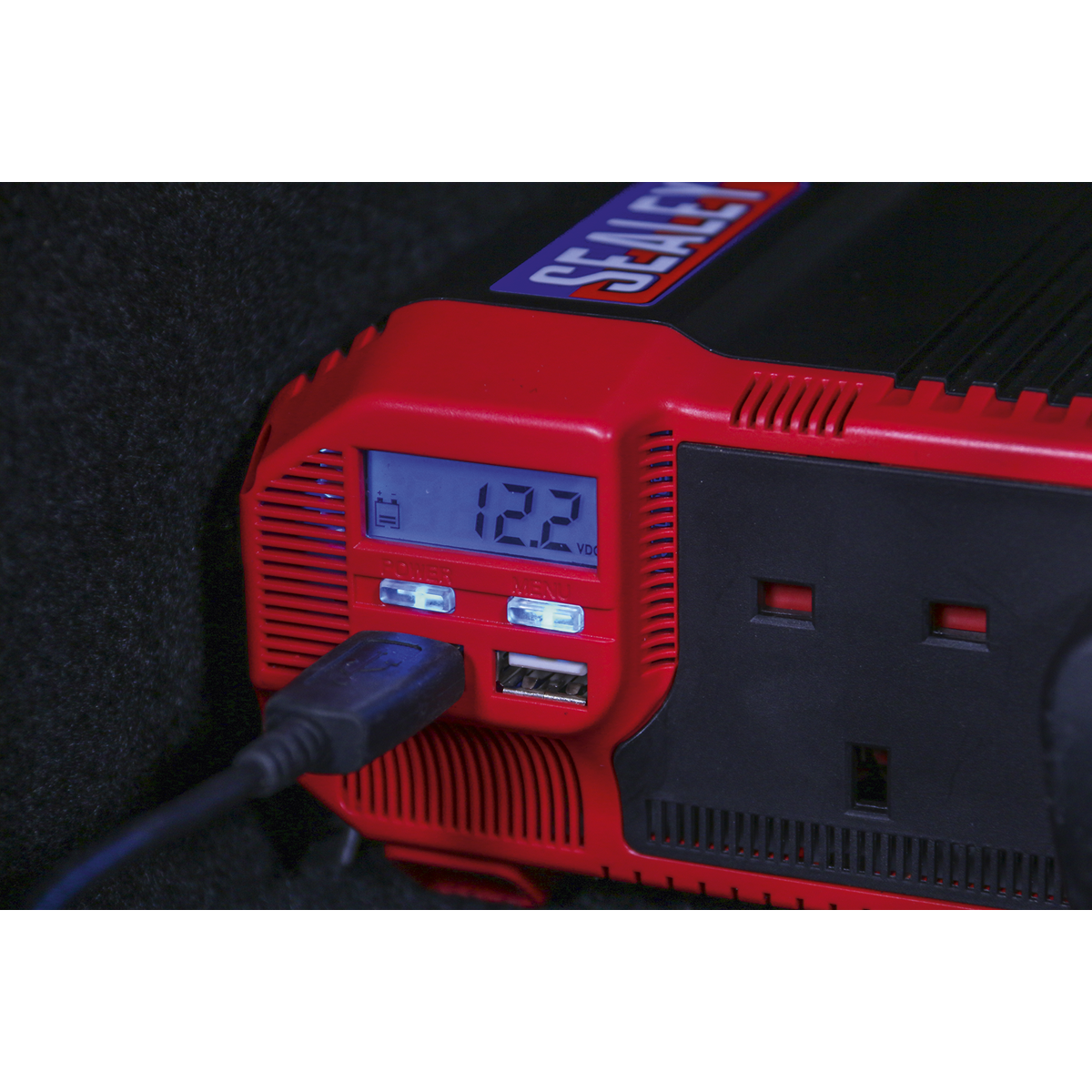Sealey PI1500 Modified Sine Wave Power Inverter 1500W 12V