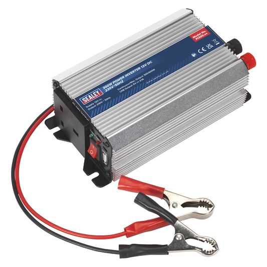 Sealey PI300 Modified Sine Wave Power Inverter 300W 12V