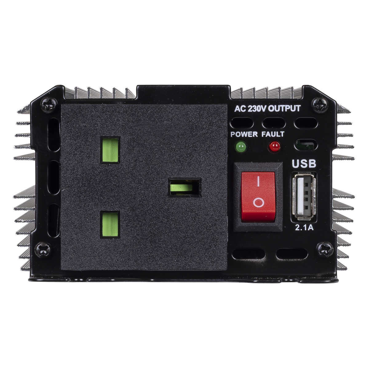 Sealey PI500 Modified Sine Wave Power Inverter 500W 12V DC - 230V ~ 50Hz