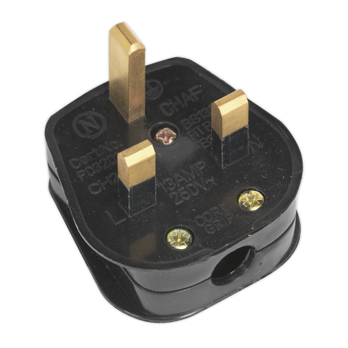 Sealey PL13/320S 13A Rewirable Plug - Black