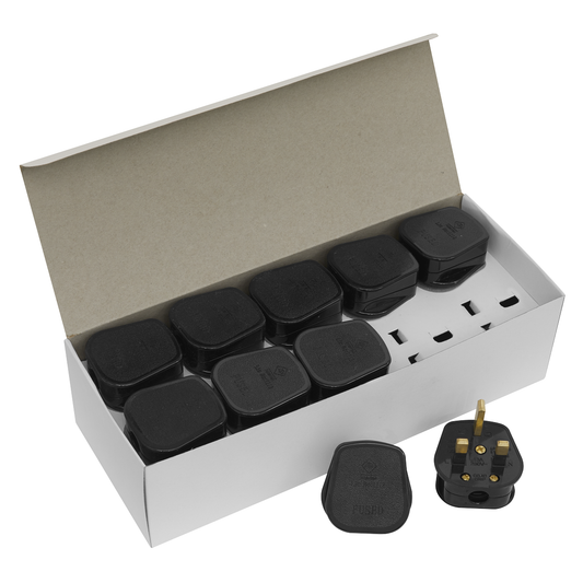 Sealey PL13/320 13A Rewirable Plug - Black - Pack of 20