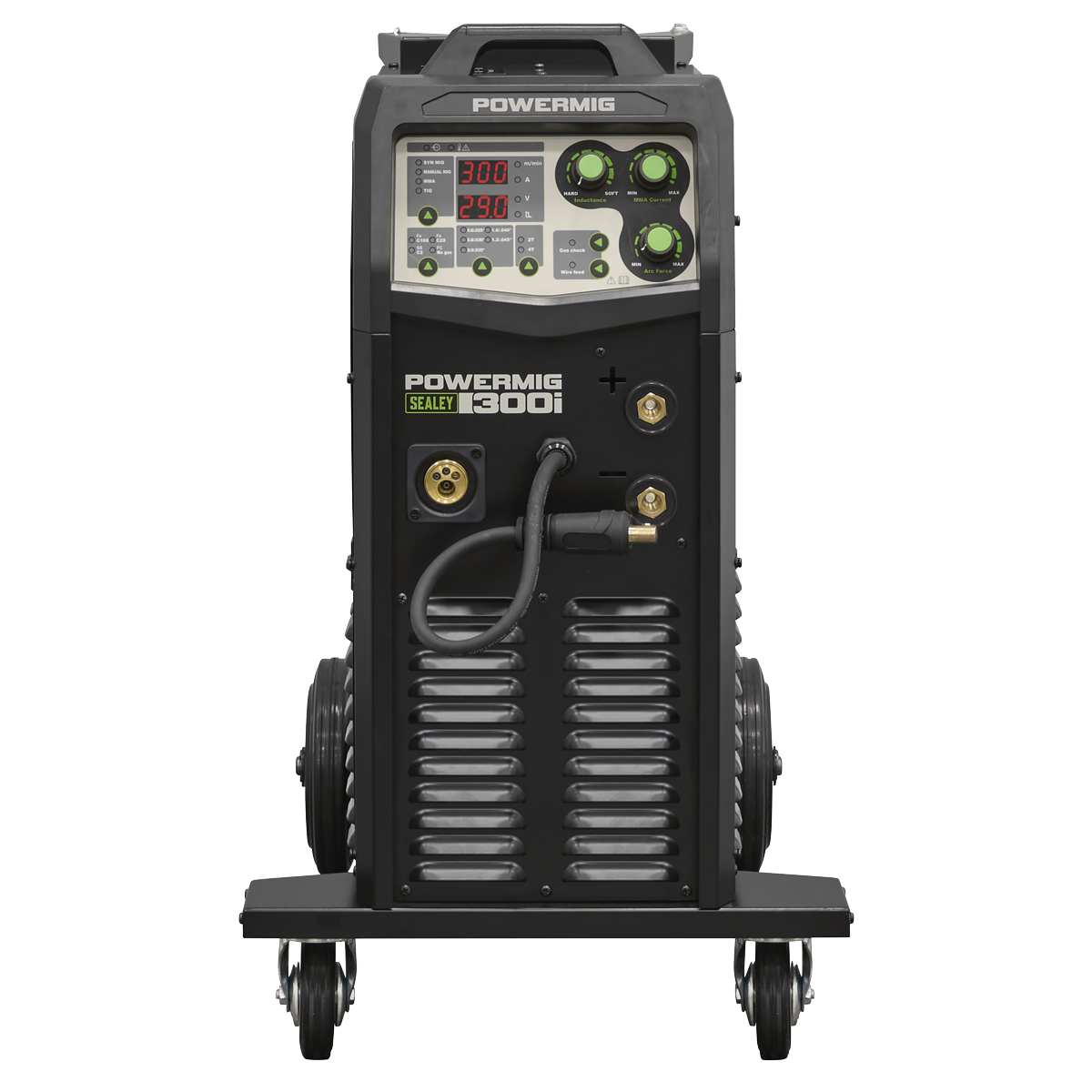 Sealey POWERMIG300i 300A Professional Gas/Gasless MIG/TIG/MMA Inverter Welder 400V 3ph