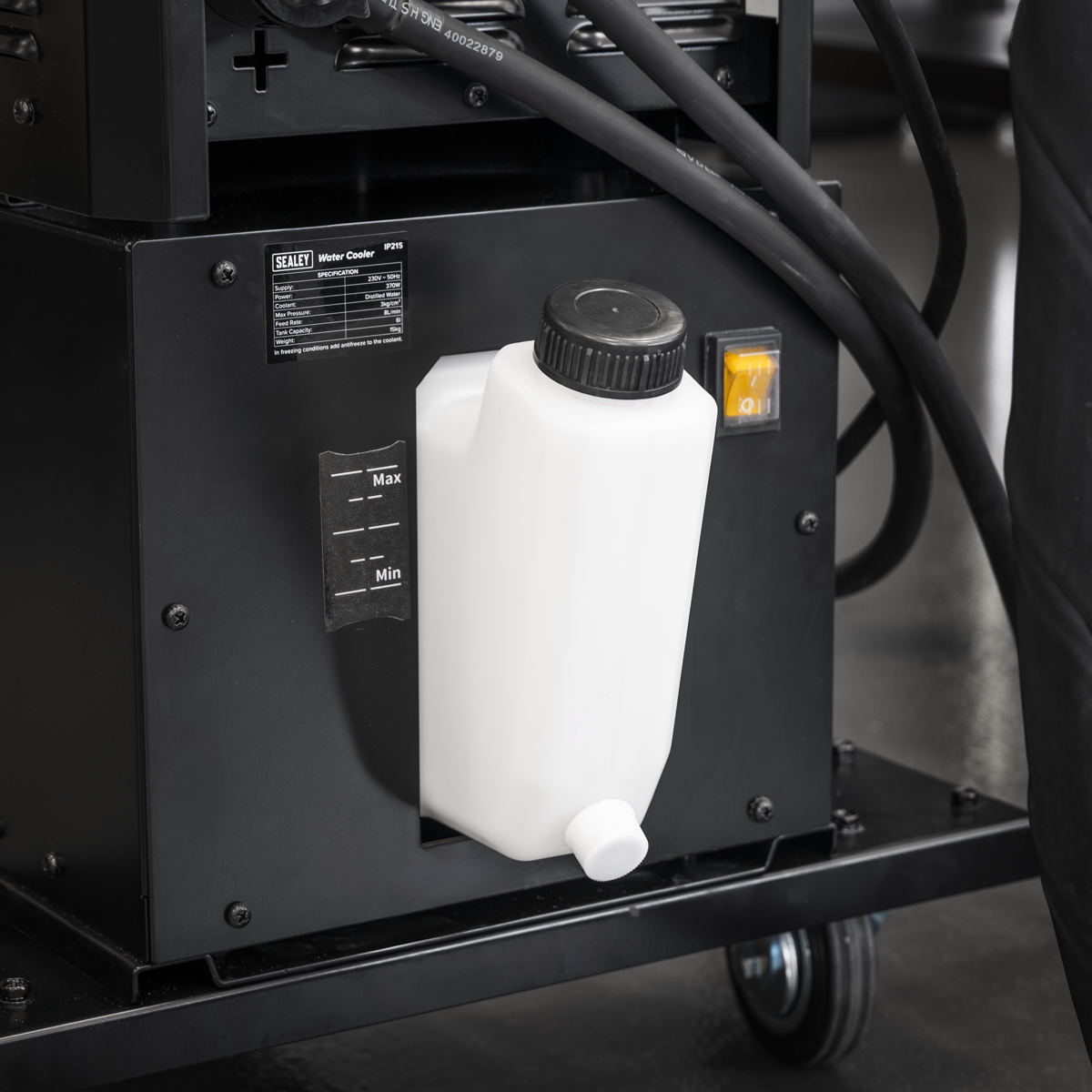 Sealey POWERMIG500Wi 500A Professional Gas/Gasless MIG/TIG/MMA Inverter Welder with Portable Wire Feeder & Water Cooler 400V 3ph