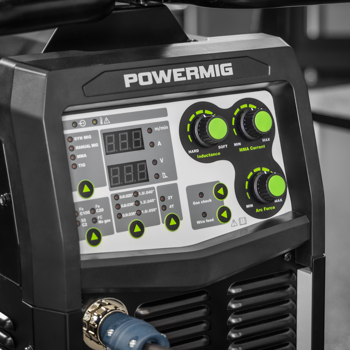 Sealey POWERMIG500i 500A Professional Gas/Gasless MIG/TIG/MMA Inverter Welder With Portable Wire Feeder 400V 3ph