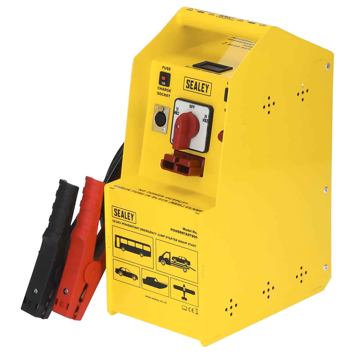 Sealey POWERSTART900 12/24V Emergency Jump Starter 900hp Start
