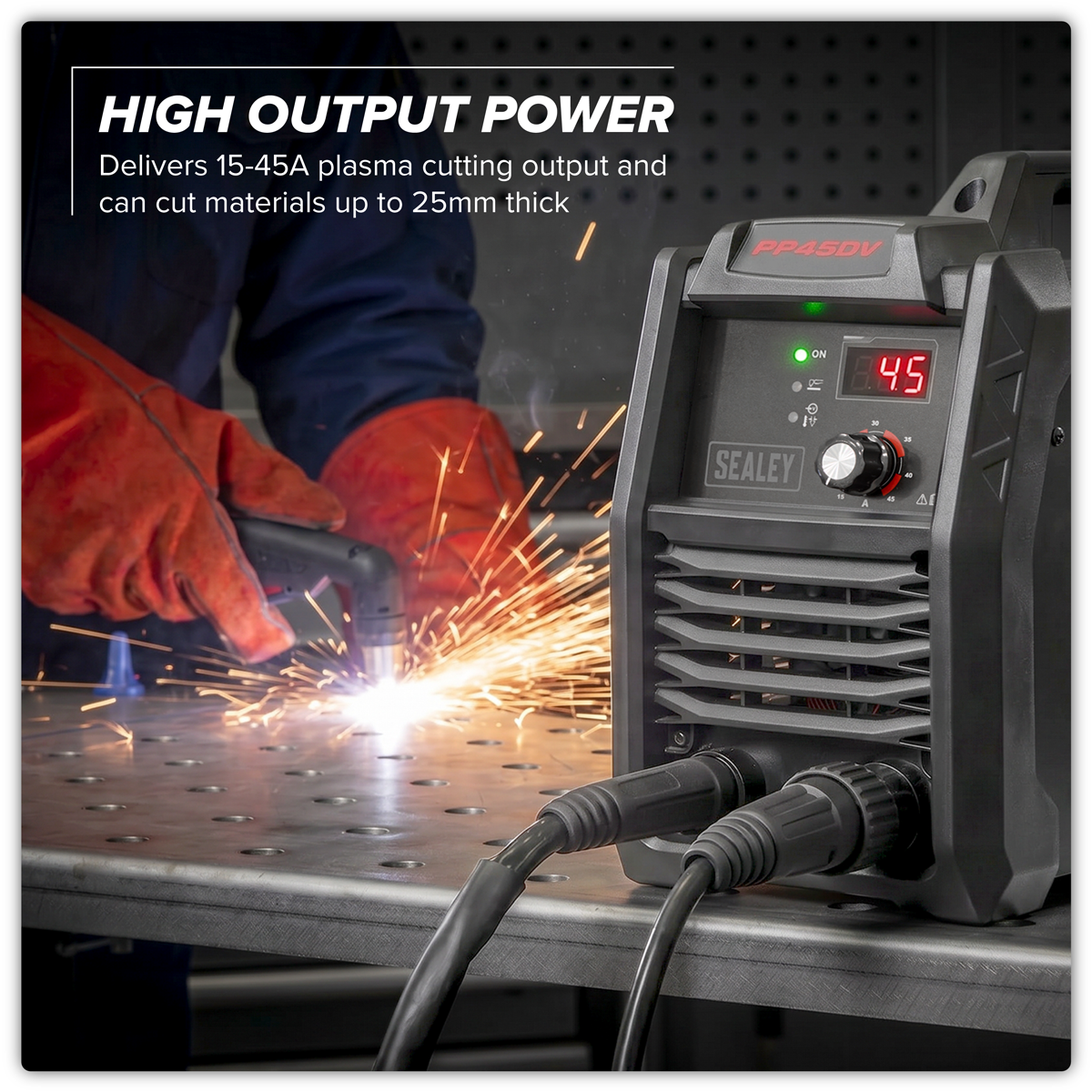 Sealey PP45DV Dual Voltage, 45A Plasma Cutter Inverter