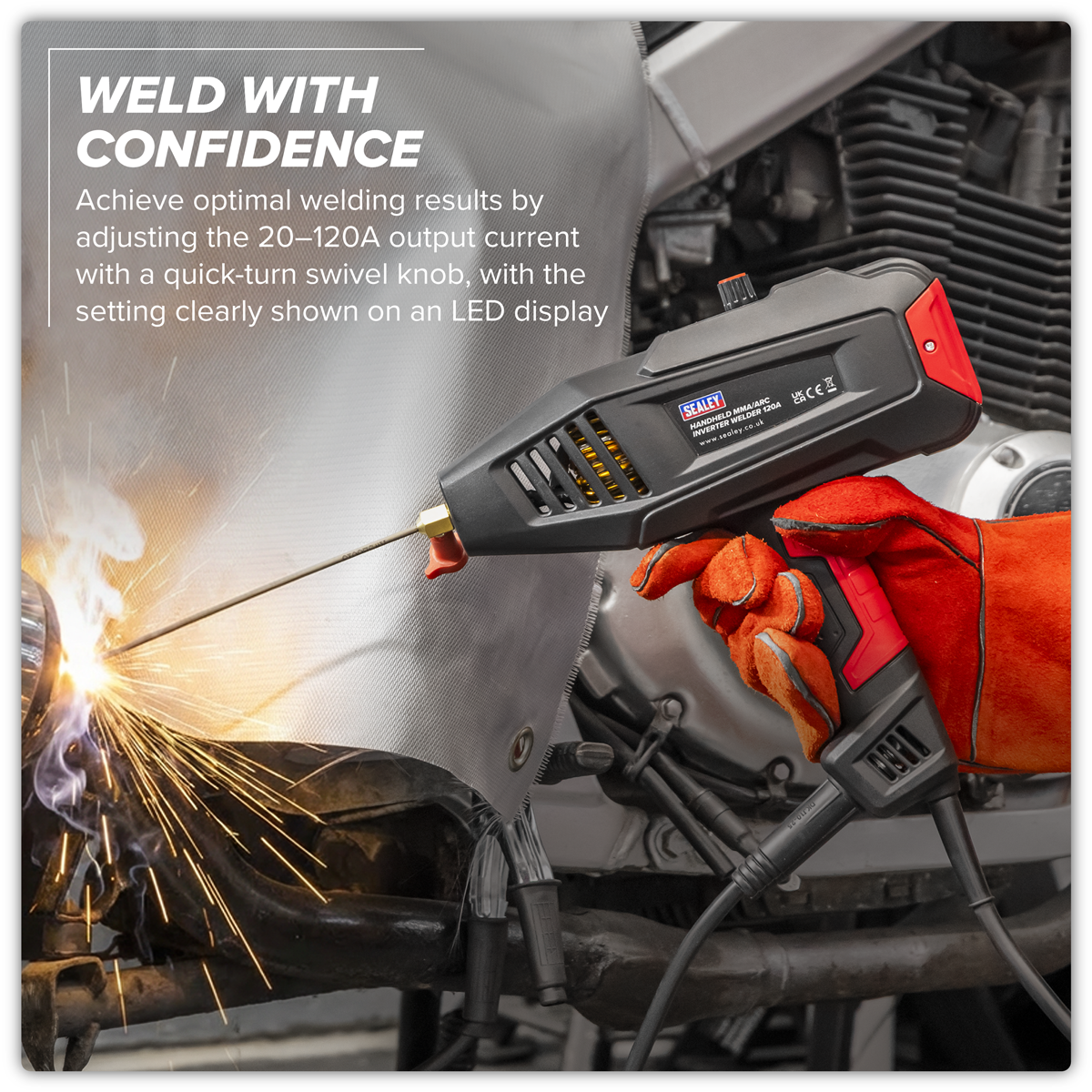 Sealey PPH500/230 Portable Handheld Winch 500kg Pulling Force 230V