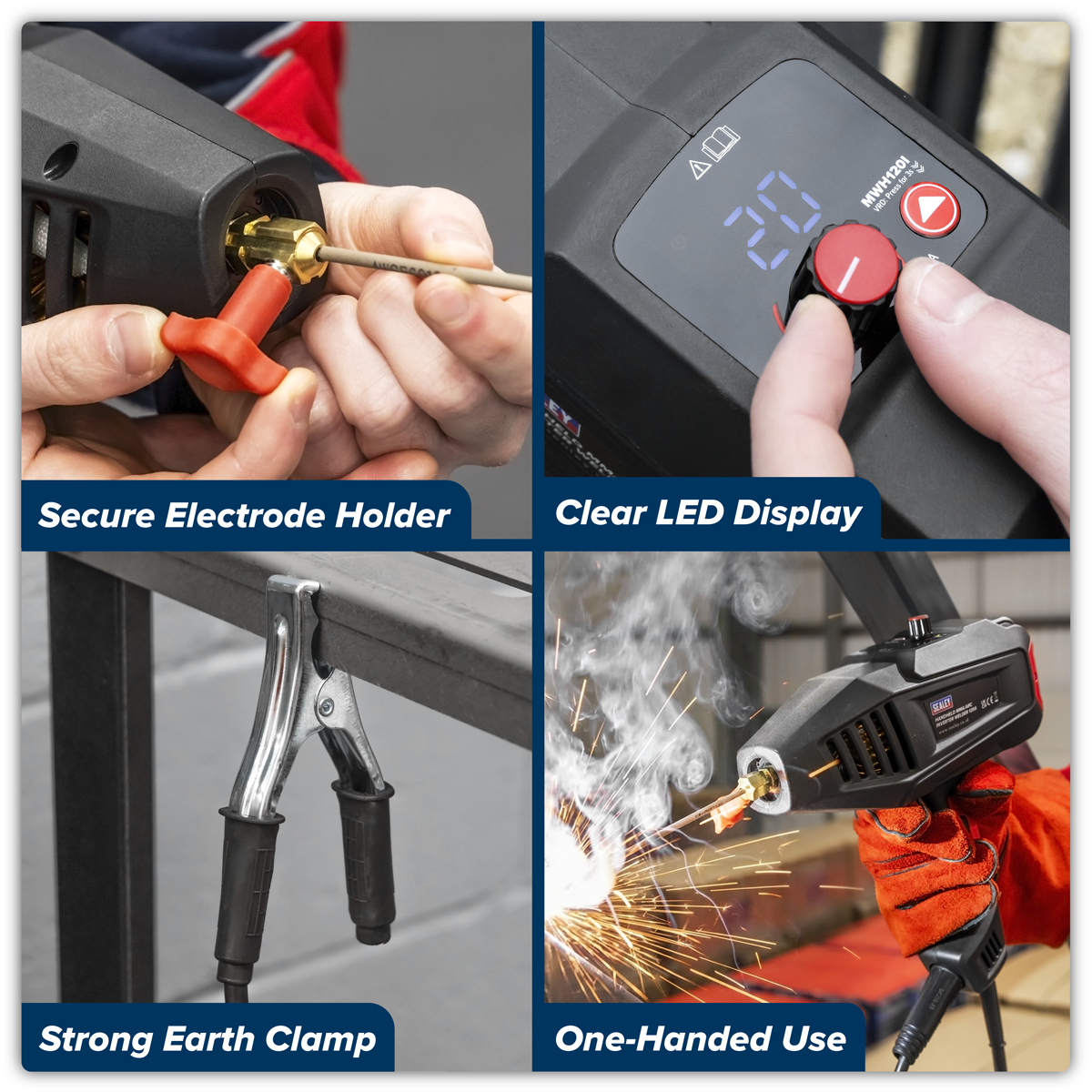 Sealey PPH500/230 Portable Handheld Winch 500kg Pulling Force 230V