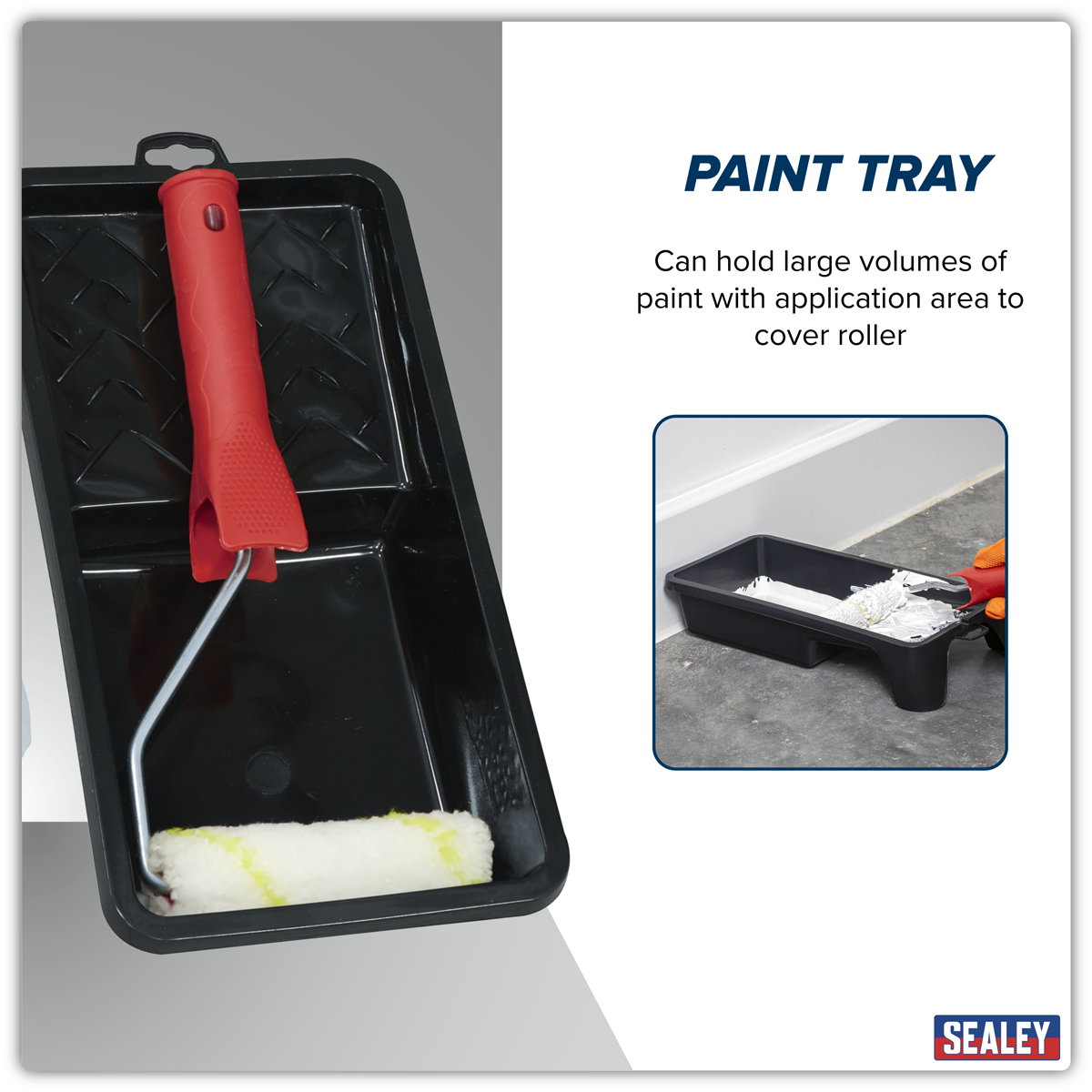 Sealey PR4 4" Paint Roller Set with Tray