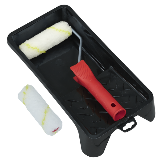Sealey PR4 4" Paint Roller Set with Tray