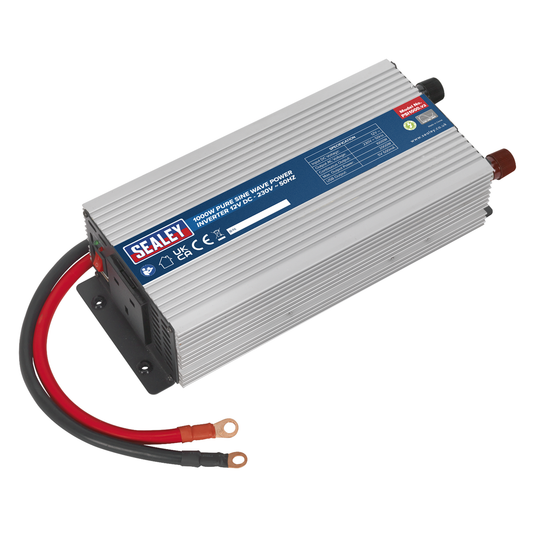 Sealey PSI1000 Pure Sine Wave Power Inverter 1000W 12V